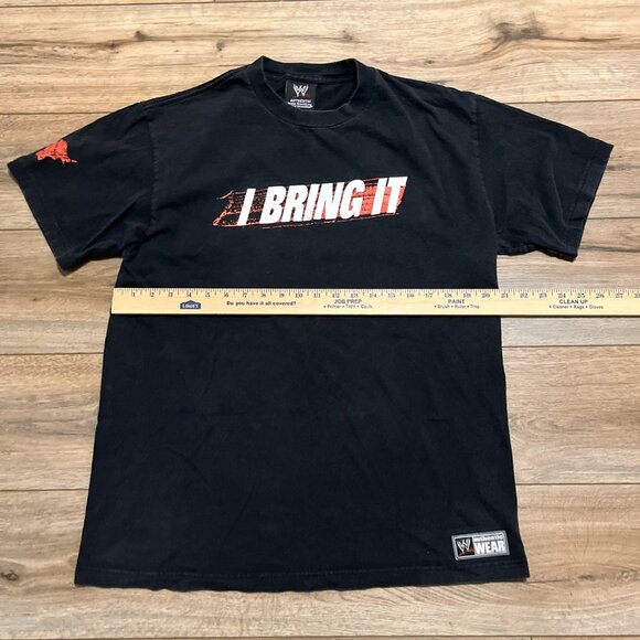 2010 WWE Dwayne Johnson The Rock Graphic Shirt Adult LARGE Black I Bring It - Picture 6 of 10